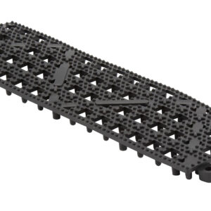 Beaumont, Bar Shelf Tile, Interlocking, Black Rectangular
